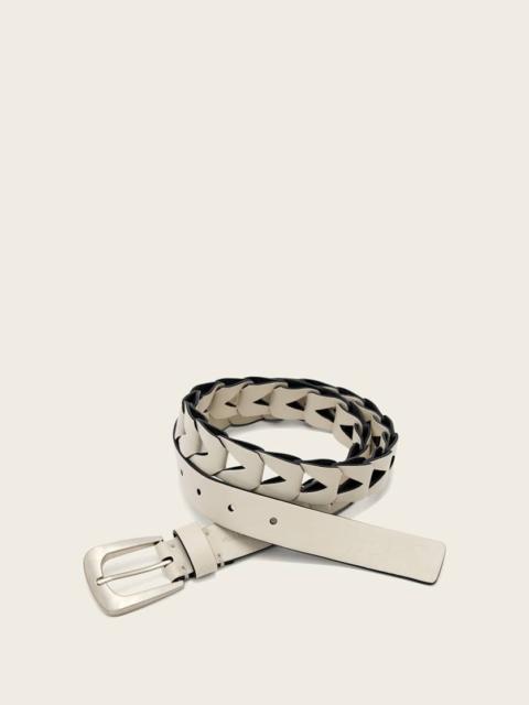 ALLSAINTS SAGE CUT OUT LEATHER BELT