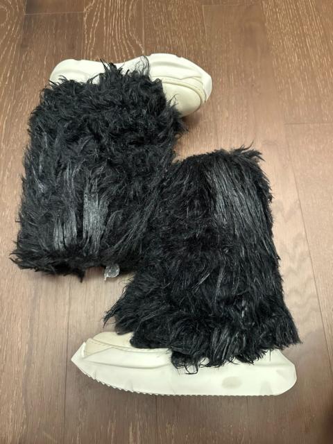 Rick Owens Rick Owens thick-soled fur boots,
