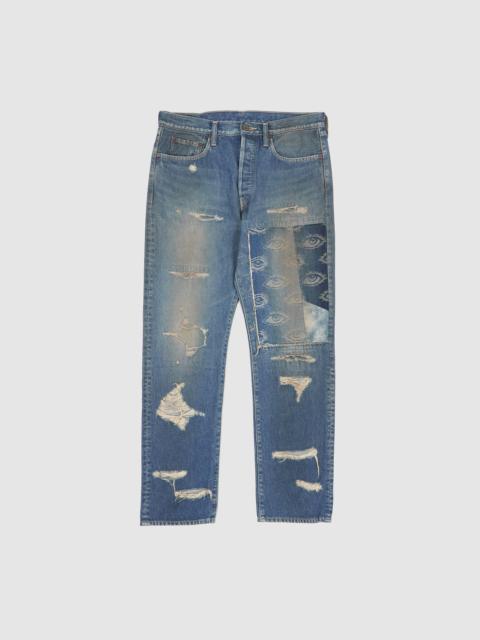 Kapital Kapital 5-Pocket 14oz Monkey Cisco Speakeasy Dixie Patchwork Jeans