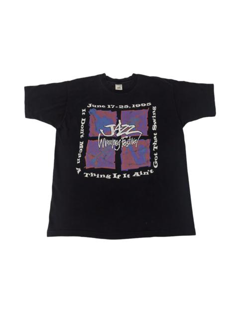 Other Designers Vintage - Vintage 90s Jazz Winnipeg Festival 1995 Made In Canada Tee