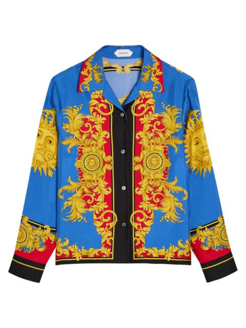 VERSACE Versace Printed Silk-twill Shirt