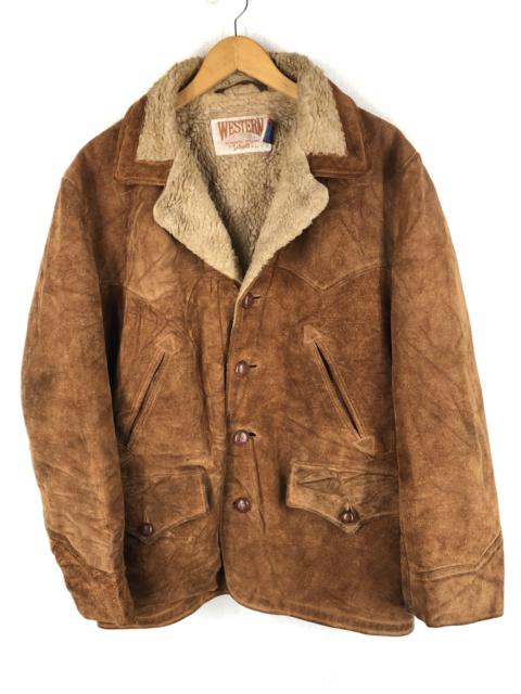 Other Designers Vintage - 🔥RARE VINTAGE SCHOOT NYC SUEDE SHERPA LEATHER JACKET