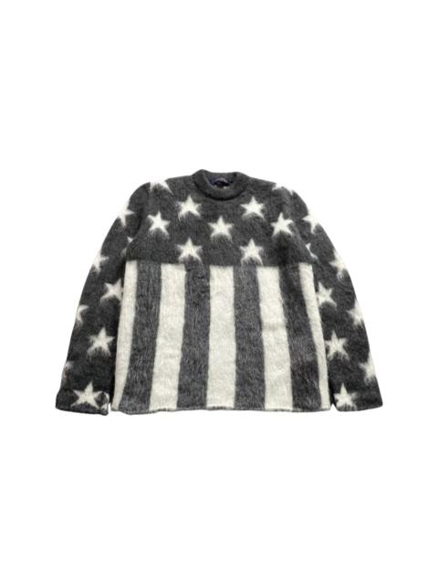 Louis Vuitton FW19 mohair flag sweater