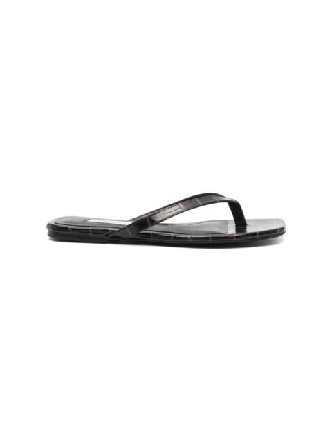 TOTEME Leather Flip Flops