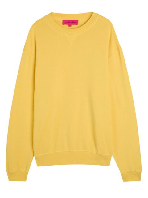 The Elder Statesman The Elder Statesman Daily Logo-embroidered Cotton and Cashmere-blend Sweatshirt