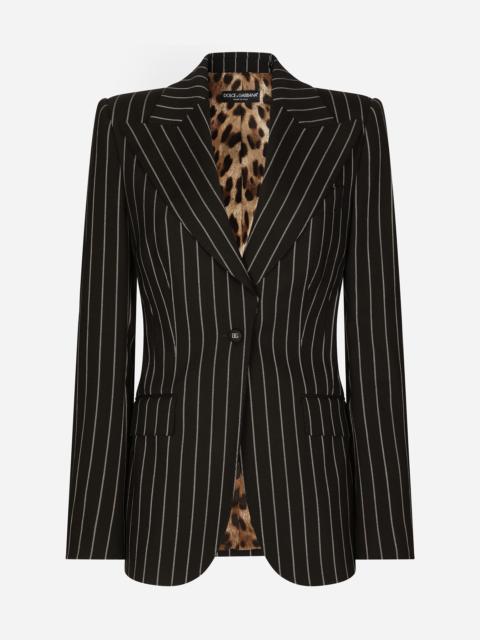 Dolce & Gabbana Pinstripe wool Turlington blazer