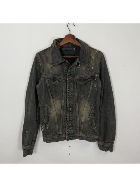 Other Designers Distressed Denim - Vintage Goa Distressed Style Denim Jacket