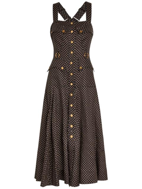 Zimmermann Zimmermann Luna Polka-dot Linen Midi Dress