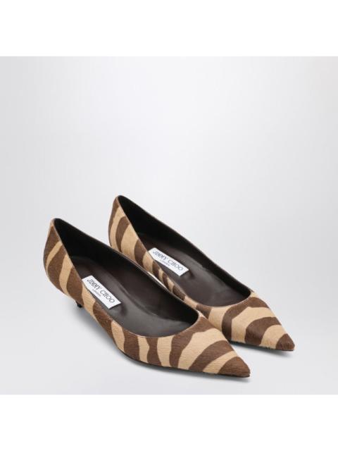 JIMMY CHOO Jimmy Choo Amelia Pumps In Zebra-Print Pony Hair Women