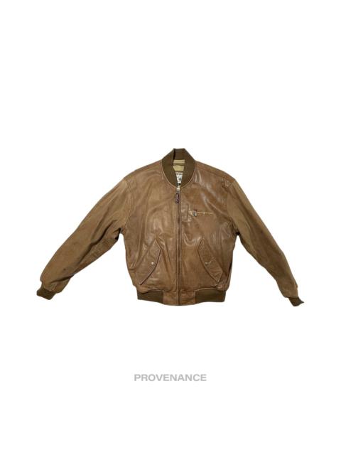 Chevignon - Chevignon Vintage Bomber Jacket - Hudson Leather Brown M