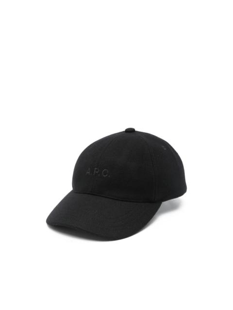 A.P.C. Charlie logo-embroidered baseball cap