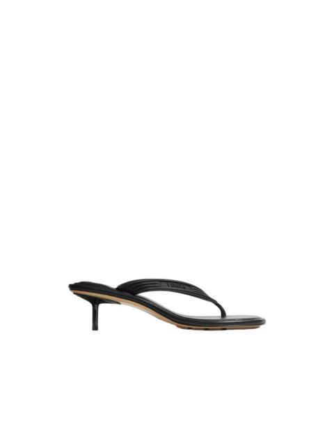 Bottega Veneta BOTTEGA VENETA Sampieri $950 Black 50mm Thong Sandals New &