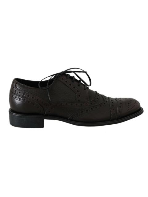 Dolce & Gabbana Dolce & Gabbana Brown Leather Wingtip Derby Formal Shoes