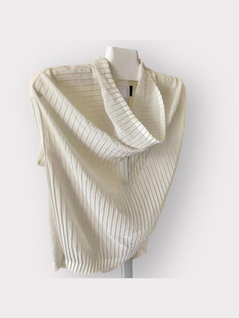 Comme Des Garçons Vintage Tricot CDG Asymmetric Sheer mesh Blouse