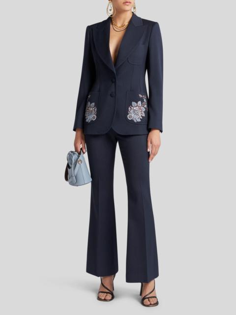 Etro GABARDINE JACKET WITH EMBROIDERY