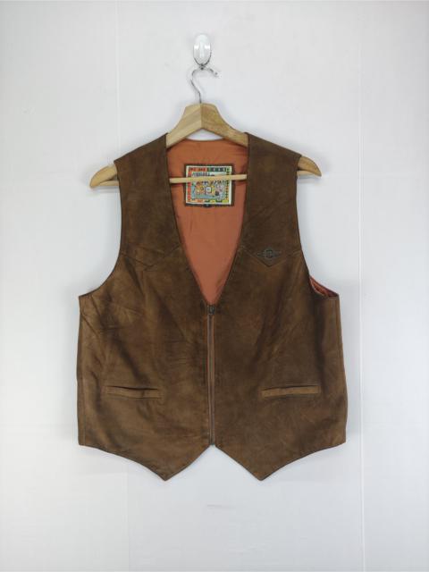 Other Designers Vintage John&Bill Leather Vest Zipper