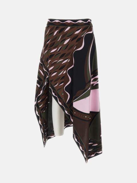 PUCCI Emilio Pucci Women Silk Twill Foulard Maxi Skirt