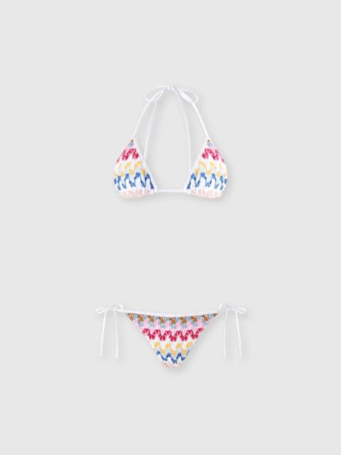 Missoni Triangle bikini in lamé viscose lace