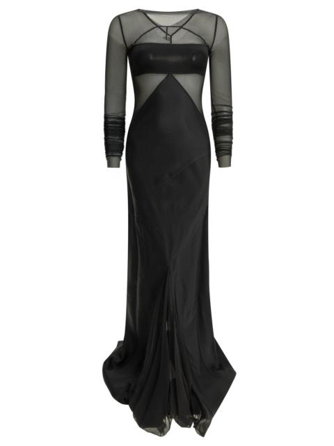 Rick Owens Rick Owens Combo Long Dress Black