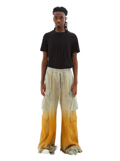 Rick Owens DRKSHDW DOUBLE CARGO JUMBO BELAS PANTS (SKY/ORANGE)