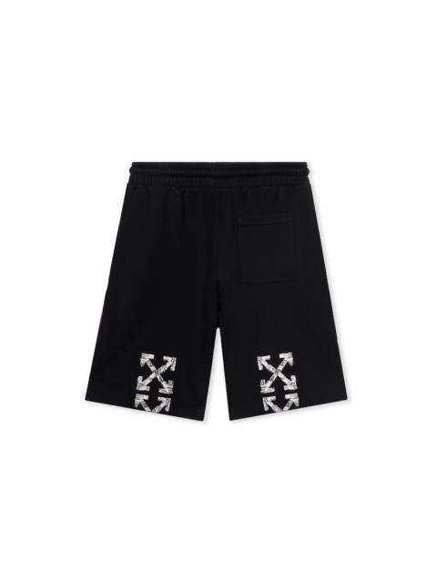 Off-White Newspaper Arr Skate Sweatshorts