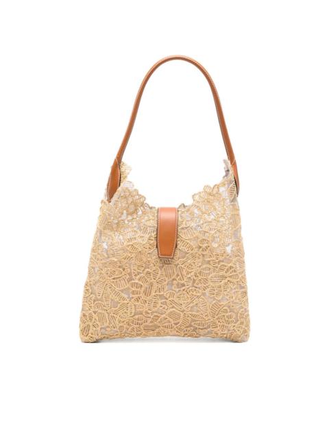 Other Designers Ermanno Scervino Rafia Medium Hobo Bag