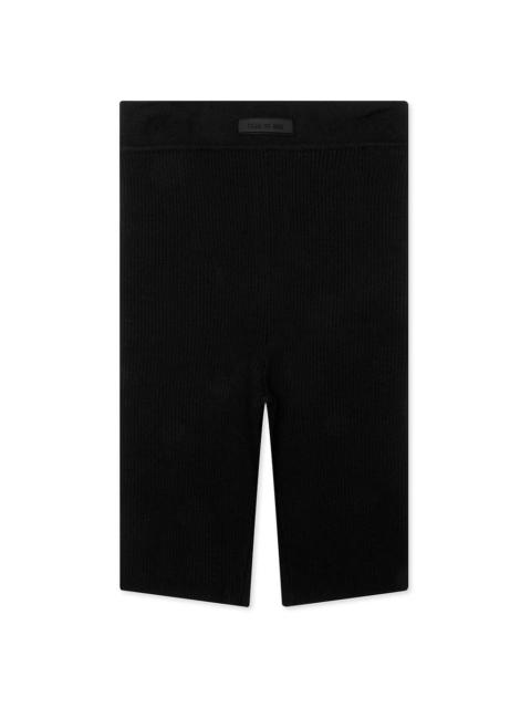 ESSENTIALS ESSENTIALS CORE BIKER SHORTS WOMEN'S - JET BLACK