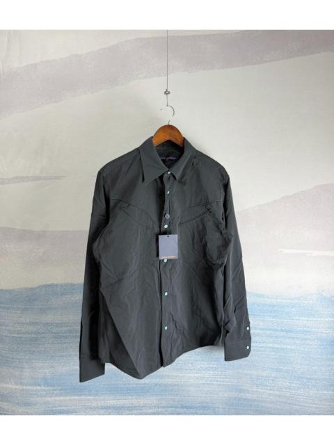 Louis Vuitton Louis Vuitton x Pharrell Black Shirt with Turquoise Embroidery