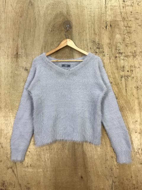 Other Designers Homespun Knitwear - Marble Walts Shag Shagy Fur Mohair Knit Sweater