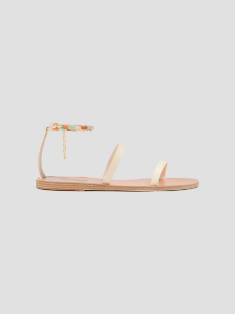 ANCIENT GREEK SANDALS Smirni embellished leather sandals