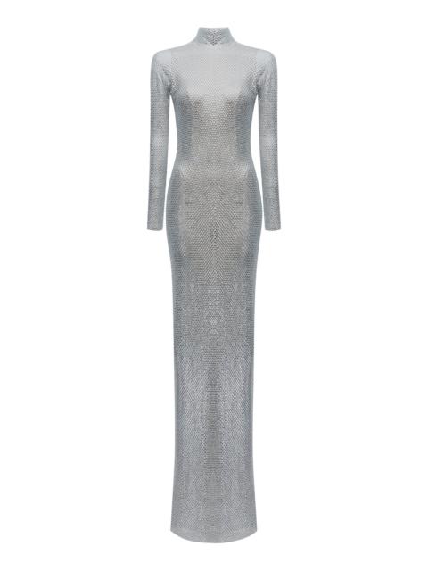 THE NEW ARRIVALS ILKYAZ OZEL Catroux Metallic Gown silver