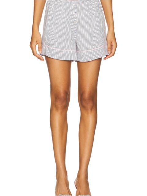 GANNI Yarn Dyed Stripe Elasticated Shorts