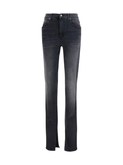 GUCCI Gucci Skinny Washed Cotton Denim Jeans Black Women