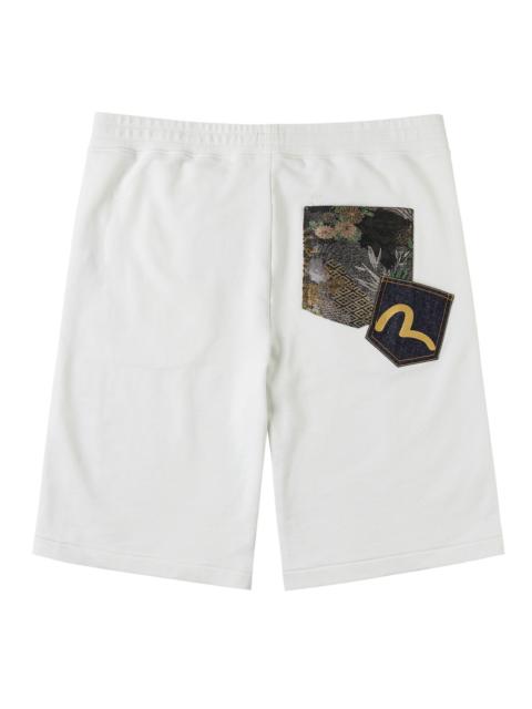 EVISU Brocade Patch Sweatshorts