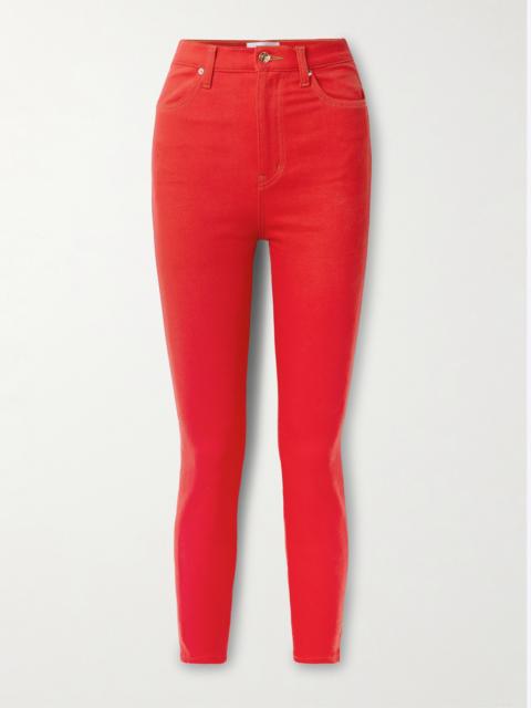 FRAME + Carolina Herrera The Taper High-rise Skinny Jeans