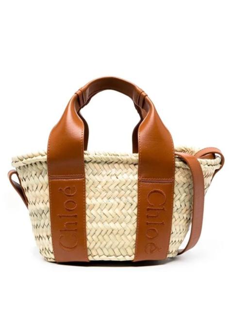 Chloé Chloe Small Sense Raffia Tote Bag