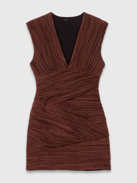 maje Mini pleated dress