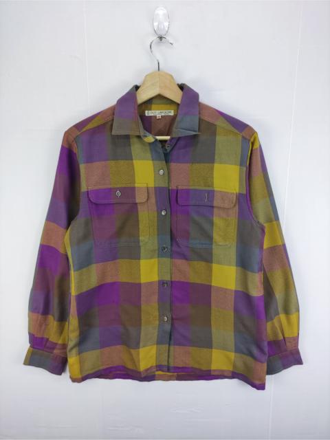 Other Designers Vintage Guy Laroche Plaid Long Sleeve Shirt Button Up