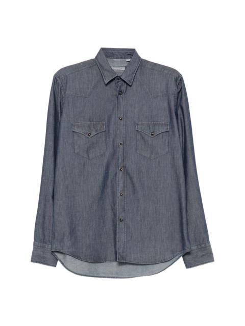 Canali LONG-SLEEVED DENIM SHIRT