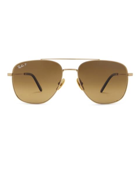 Ray-Ban William Titanium Aviator Sunglasses
