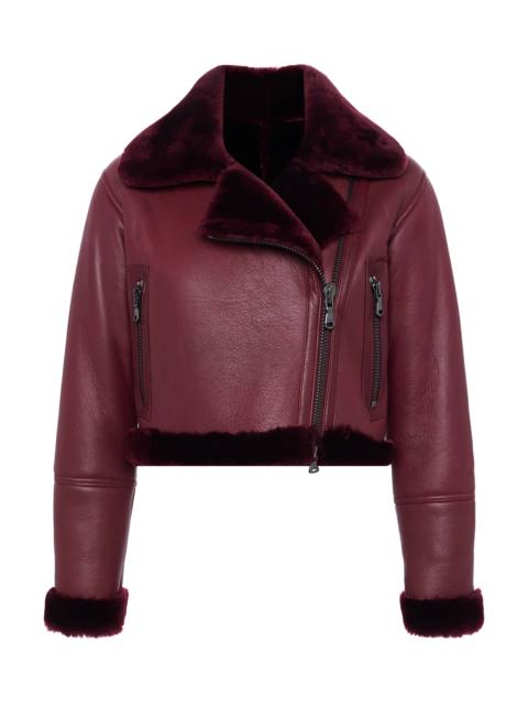 L'AGENCE Pike Shearling Leather Jacket