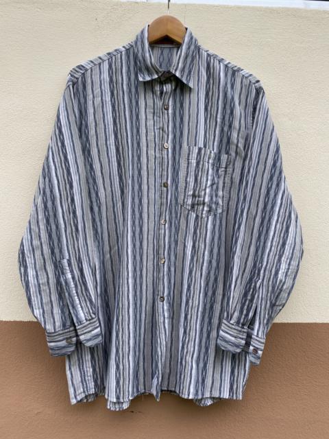 Other Designers Vintage - Vintage 90s MISSONI Shirt Striped buttonup