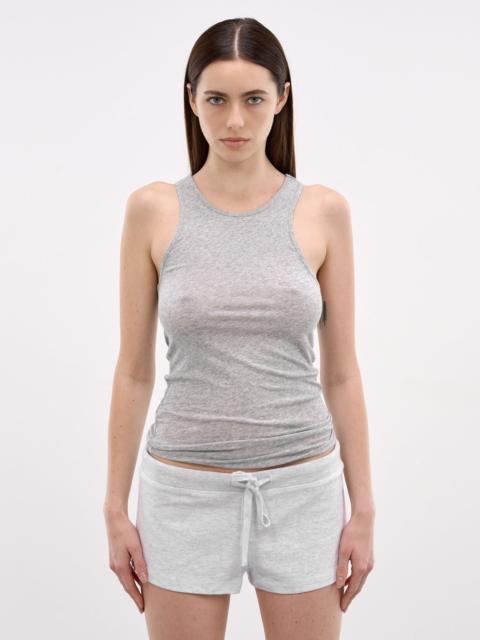 entire studios Gray Cotton Racerback Tank Top