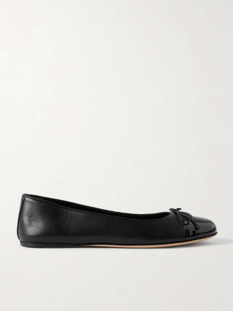 New Marmont GG leather ballet flats Black