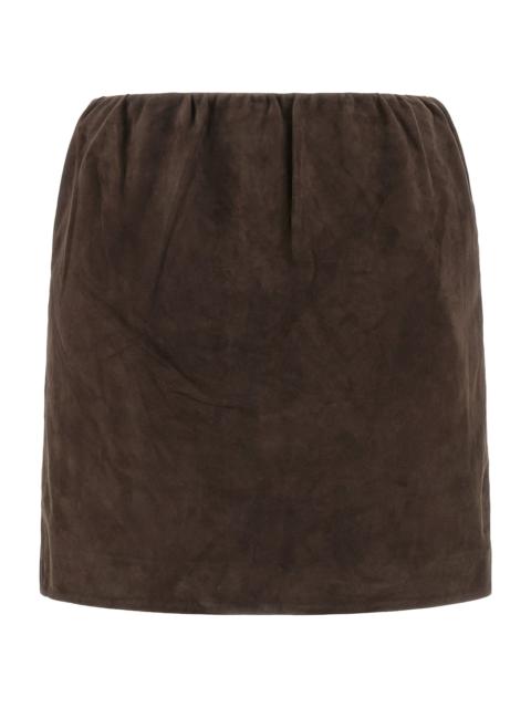 ROTATE Suede Skirt