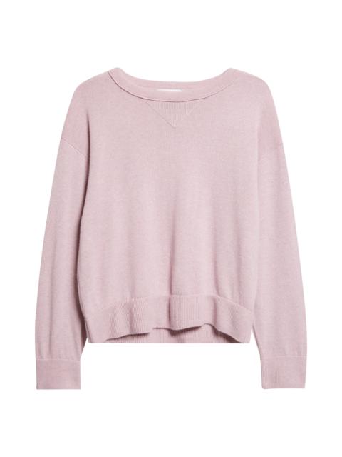 Johnstons of Elgin Johnstons of Elgin Stella Cashmere Sweater in Lunan Pink at Nordstrom