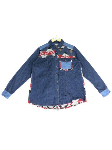 Other Designers Vintage - Vintage Titicaca Navajo Tribal Button Up Shirt Oxford