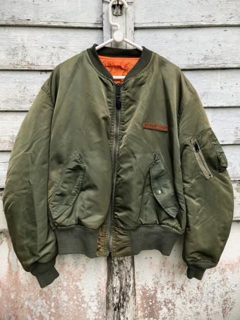 Other Designers Military - Vintage Avirex Reversible MA-1 Bomber Flight Jacket
