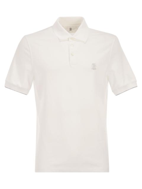Brunello Cucinelli Brunello Cucinelli Men Cotton Polo Shirt With Printed Logo