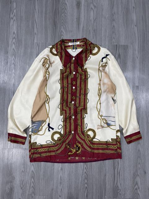 Other Designers Vintage - Steals🔥🔥RUE DE OOOPS Japan Baroque Silk Sailing Motive Shirt
